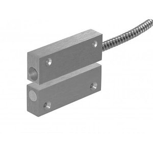 Alarmtech MC 240-S45 Magnetic Contact, NC, 6m Cable, 1K Parallel Resistor, Al Housing, Surface Mount